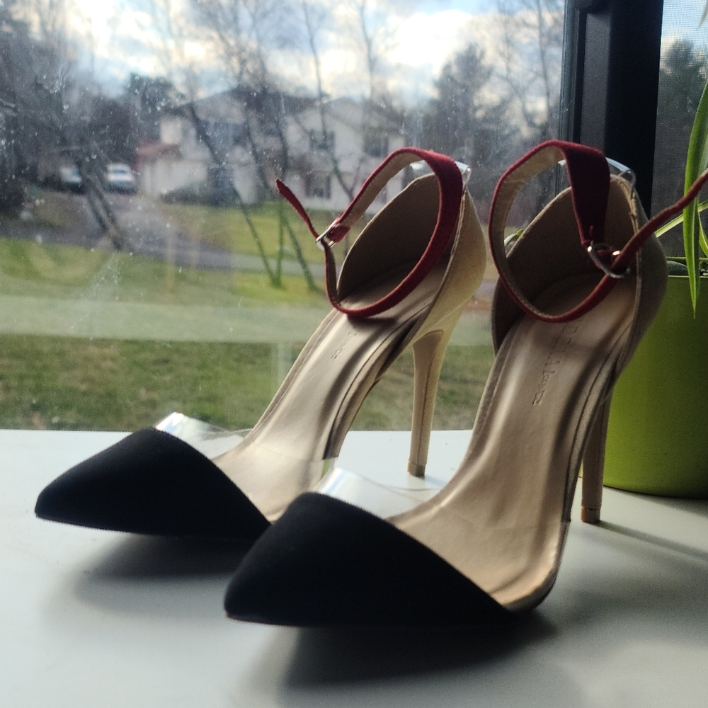 Colorblock. Suede. 4" Heels